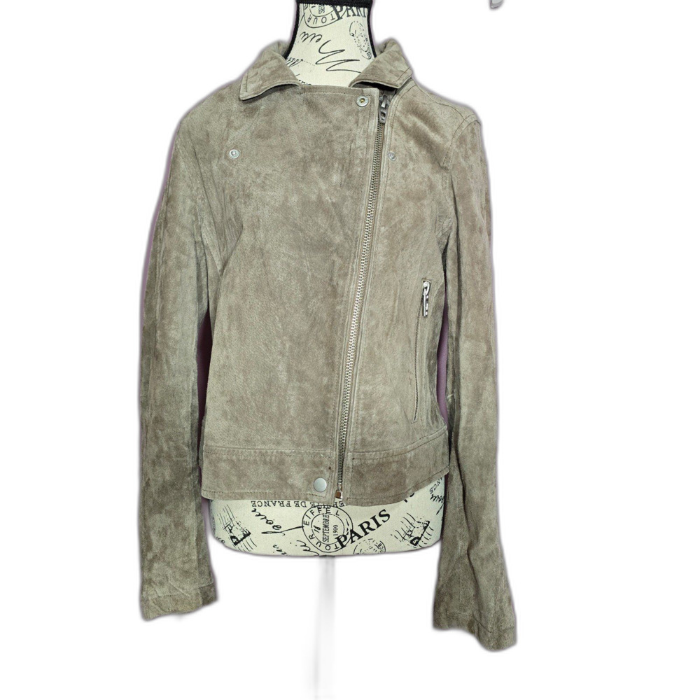 BLANK NYC no limit moto genuine leather suede jacket